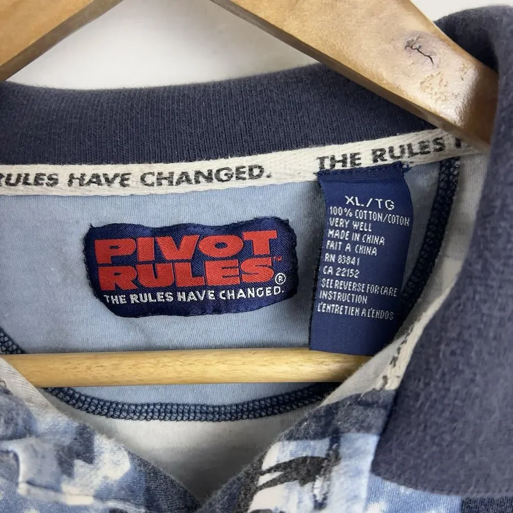 Pivot Rules | Shirts | Vintage Pivot Rules Golf Polo Xl Plaid Golfers ...